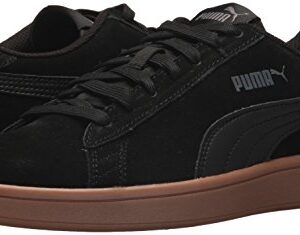 PUMA Men's SMASH V2 Sneaker, Puma Black-Puma Black, 12