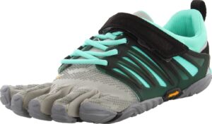 vibram women's v-train grey/black/aqua cross-trainer shoe 37 eu (7-7.5 us)