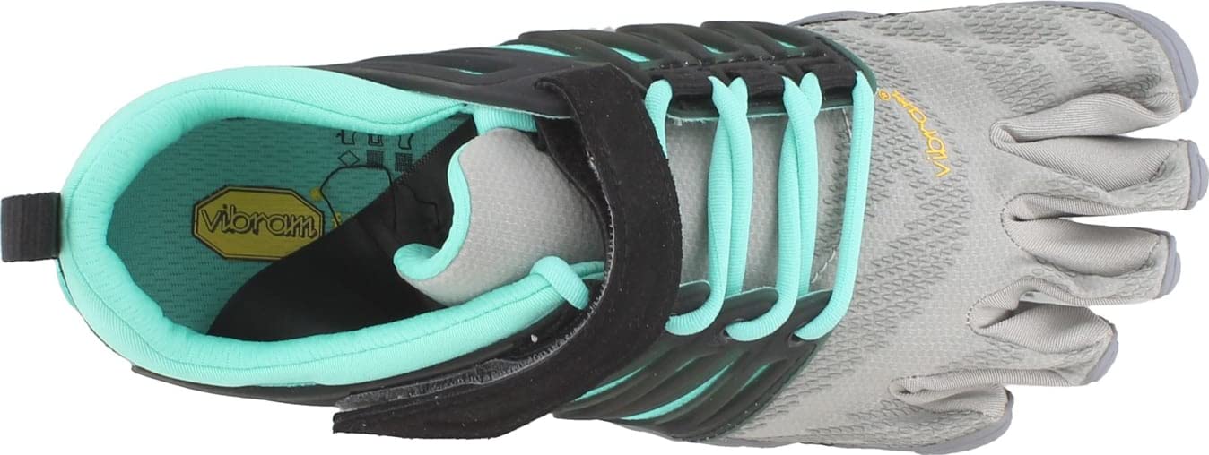 Vibram Women's V-Train Grey/Black/Aqua Cross-Trainer Shoe 37 EU (7-7.5 US)