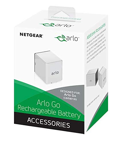 Arlo Rechargeable Battery - Arlo Certified Accessory - Works with Arlo Go Only, White - VMA4410