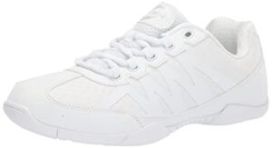 chassé apex cheerleading shoes - white cheer shoes for women (white, size 7 adult)
