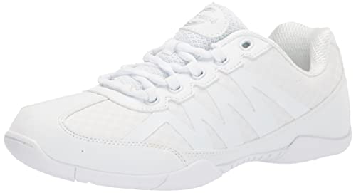 chassé Apex Cheerleading Shoes - White Cheer Shoes for Women (White, Size 7 Adult)