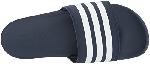 adidas Women's Adilette Comfort Slides Sandal, Collegiate Navy/White/Collegiate Navy, 8