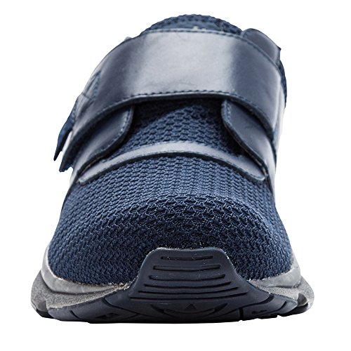 Propét Men's Stability X Strap Closure Shoes Extra Cushion Removable Insoles, Blue, 8.5
