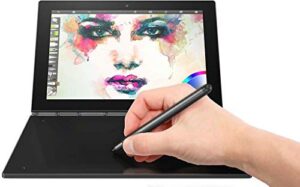 2018 lenovo yoga book 10.1" fhd touch ips 2-in-1 convertible tablet pc, intel atom x5-z8550 1.44ghz, 4gb ram, 64gb ssd, bluetooth, hd graphics, windows 10 home- carbon black