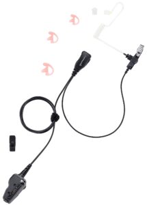 commountain earpiece w/mic for kenwood radios nx-200 nx-210 nx-300 nx-3200 nx-3300 nx-410 nx-411 nx-5200 nx-5300 nx-5400 tk-290 tk-2180 tk-3180 tk-5210 tk-5220 tk-5320, acoustic tube headset