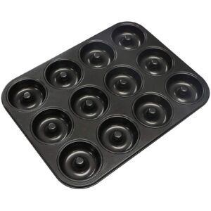 webake donut pan non-stick mini donut tray heavy gauge 2.8 inch doughnut pans for baking 12-cavity