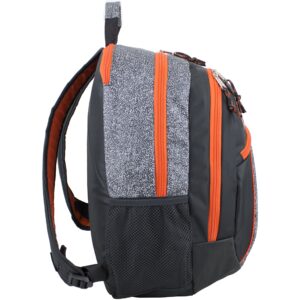 FUEL Sport Active Multi-Functional Ergonomic Backpack with Separate Tech Compartment (Gray Static Dots/Orange Trim)