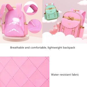 Children's Backpack Princess Girl School Bag PU Waterproof Casual Daypack