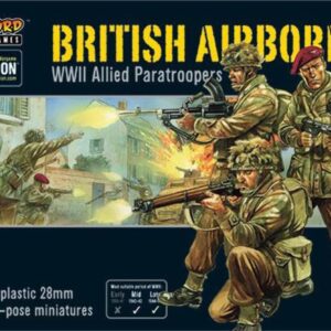 Warlord Bolt Action British Airborne Allied Paratroopers 1:56 WWII Military Wargaming Plastic Model Kit, Small