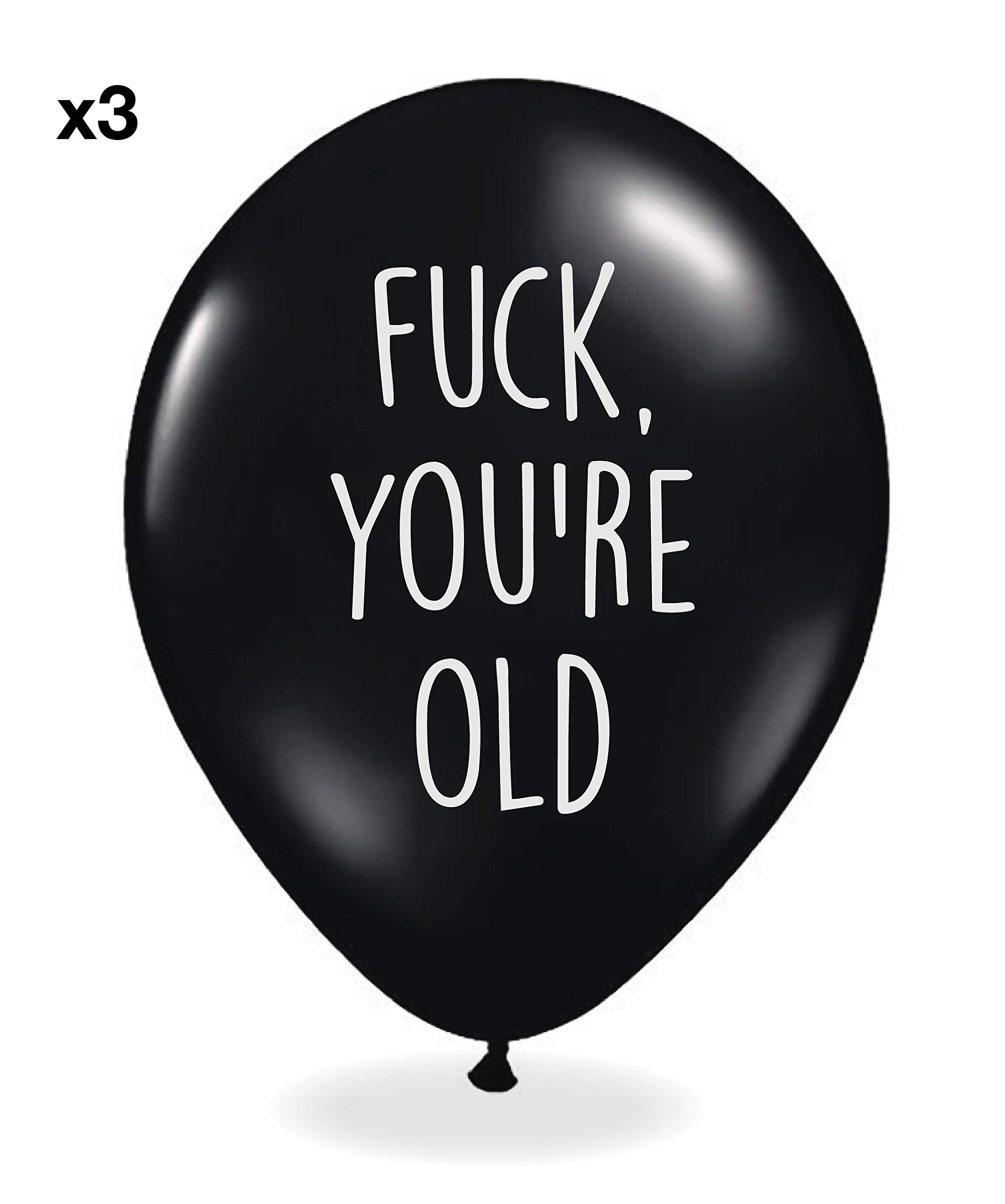 Funny Party Pieces Abusive Birthday Balloons - Pack Of 12 Different Funny Offensive Balloons (For Her)