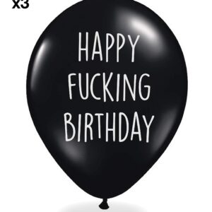 Funny Party Pieces Abusive Birthday Balloons - Pack Of 12 Different Funny Offensive Balloons (For Her)