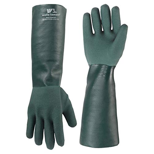 Wells Lamont Men's 18 Inch Chemical Gloves, Green, 2 Count Pack