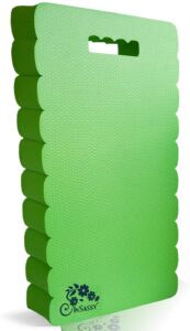 insassy garden kneeler pad - kneeling mat gardening baby bath work yoga exercise & prayer - high density knee pad, green (largest & thickest - 22 x 11 x 1 1/2 inches)