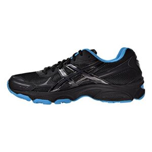 asics women's gel vanisher black/phantom/island blue running shoe 9.5 b(m) us