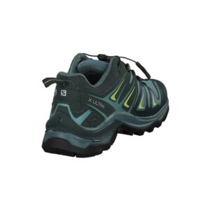 Salomon X Ultra 3 Gore-TEX Hiking Shoes for Women, Artic/Darkest Spruce/Sunny Lime, 5.5