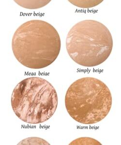 Ageless Derma Mineral Baked Foundation Makeup- Vegan - Paraben - Gluten and Cruelty Free Powder foundation (Simply Beige)