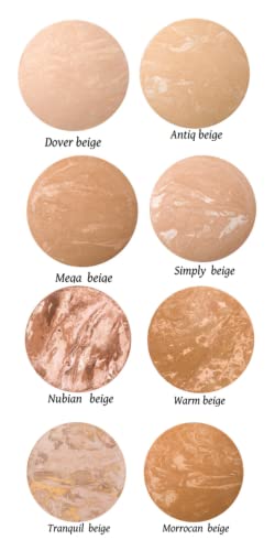 Ageless Derma Mineral Baked Foundation Makeup- Vegan - Paraben - Gluten and Cruelty Free Powder foundation (Simply Beige)