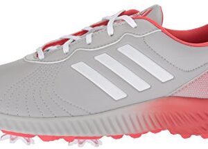 adidas Women's Response Bounce Golf Shoe, grey two ftwr white/real coral s, 8.5 Medium US