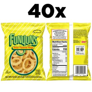 Funyuns Onion Flavored Rings, Original, 0.75 Ounce (Pack of 40)