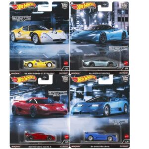 hot wheels car culture 2022 exotic envy set of 4 diecast vehicles from fpy86-957m release
