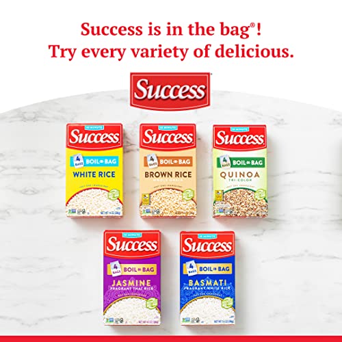 Success Boil-In-Bag Quinoa, Quick Tri-Color Quinoa, 12-Ounce Box