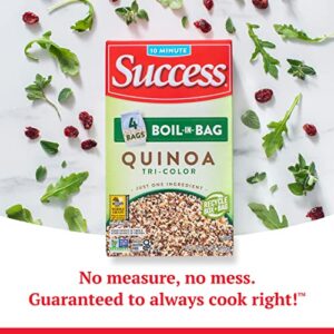 Success Boil-In-Bag Quinoa, Quick Tri-Color Quinoa, 12-Ounce Box