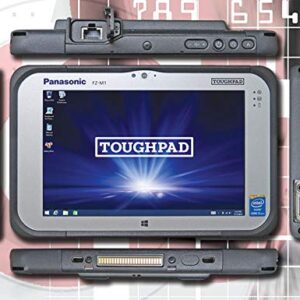 Panasonic Toughpad M1, FZ-M1, FZ-M1CEBEABM, Intel Core i5-4302Y @1.6GHz, 8GB, 128GB SSD, Wi-fi, Bluetooth, 4G LTE, Win 10 Pro, TPM 1.2, Camera, Webcam, 2D Barcode Laser (EA30), Bridge Battery