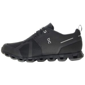 on running womens cloud textile synthetic trainers (8.5, all black)