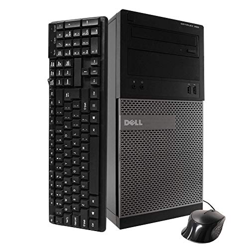 Dell Optiplex 390 Tower Business High Performance Desktop Computer PC Wi-Fi (Intel Quad-Core i5-2400 up to 3.4GHz, 8GB DDR3 Memory, 2TB HDD, DVD, Windows 10 Pro 64-bit HDMI (Renewedd)
