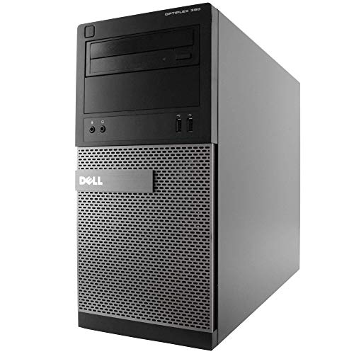 Dell Optiplex 390 Tower Business High Performance Desktop Computer PC Wi-Fi (Intel Quad-Core i5-2400 up to 3.4GHz, 8GB DDR3 Memory, 2TB HDD, DVD, Windows 10 Pro 64-bit HDMI (Renewedd)