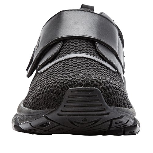 Propét Women's Stability X Strap Shoe, Black/Black, 13 Medium US