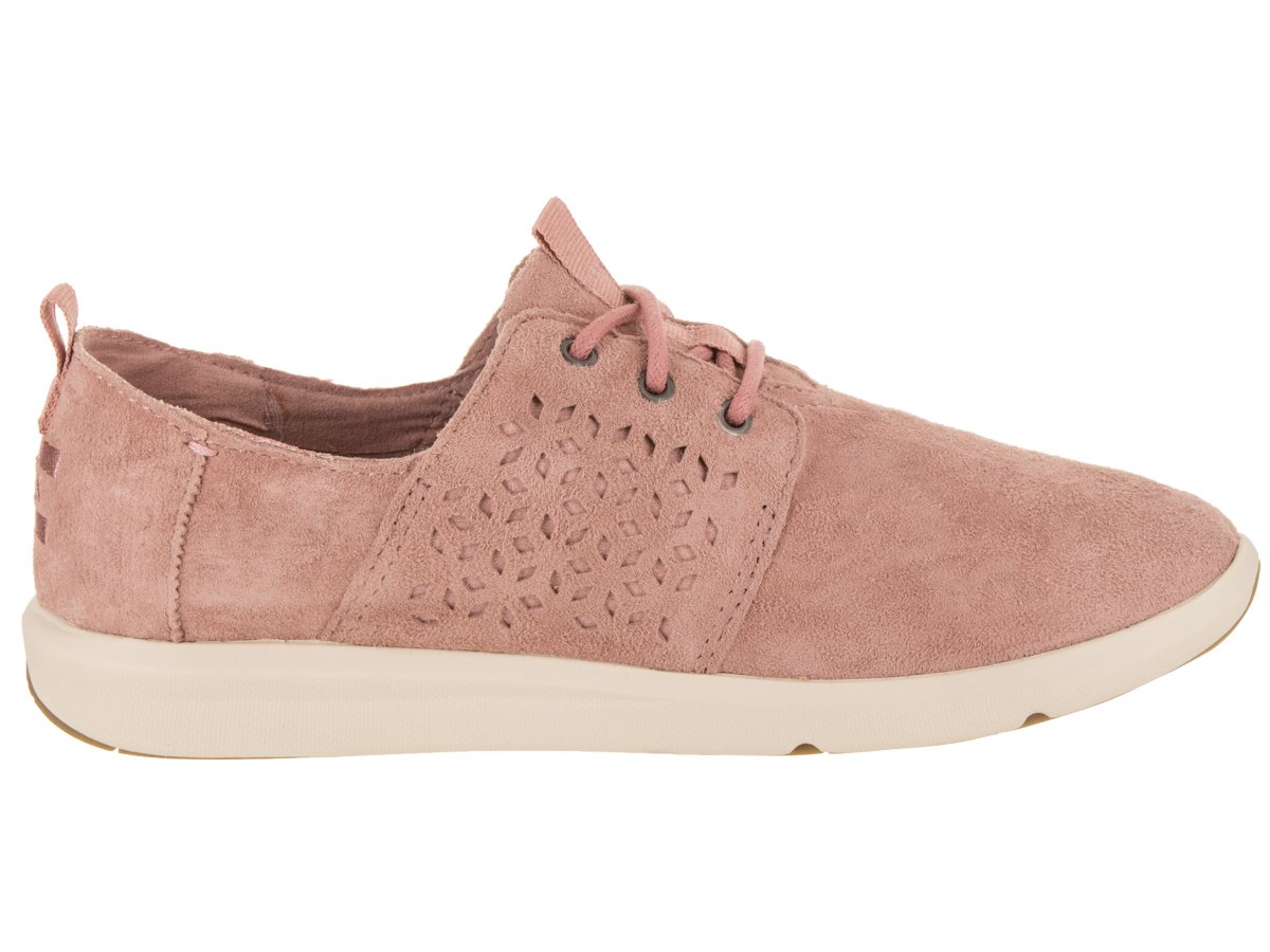 TOMS Womens Del Rey Lace Up Sneakers Shoes Casual - Pink - Size 5 B