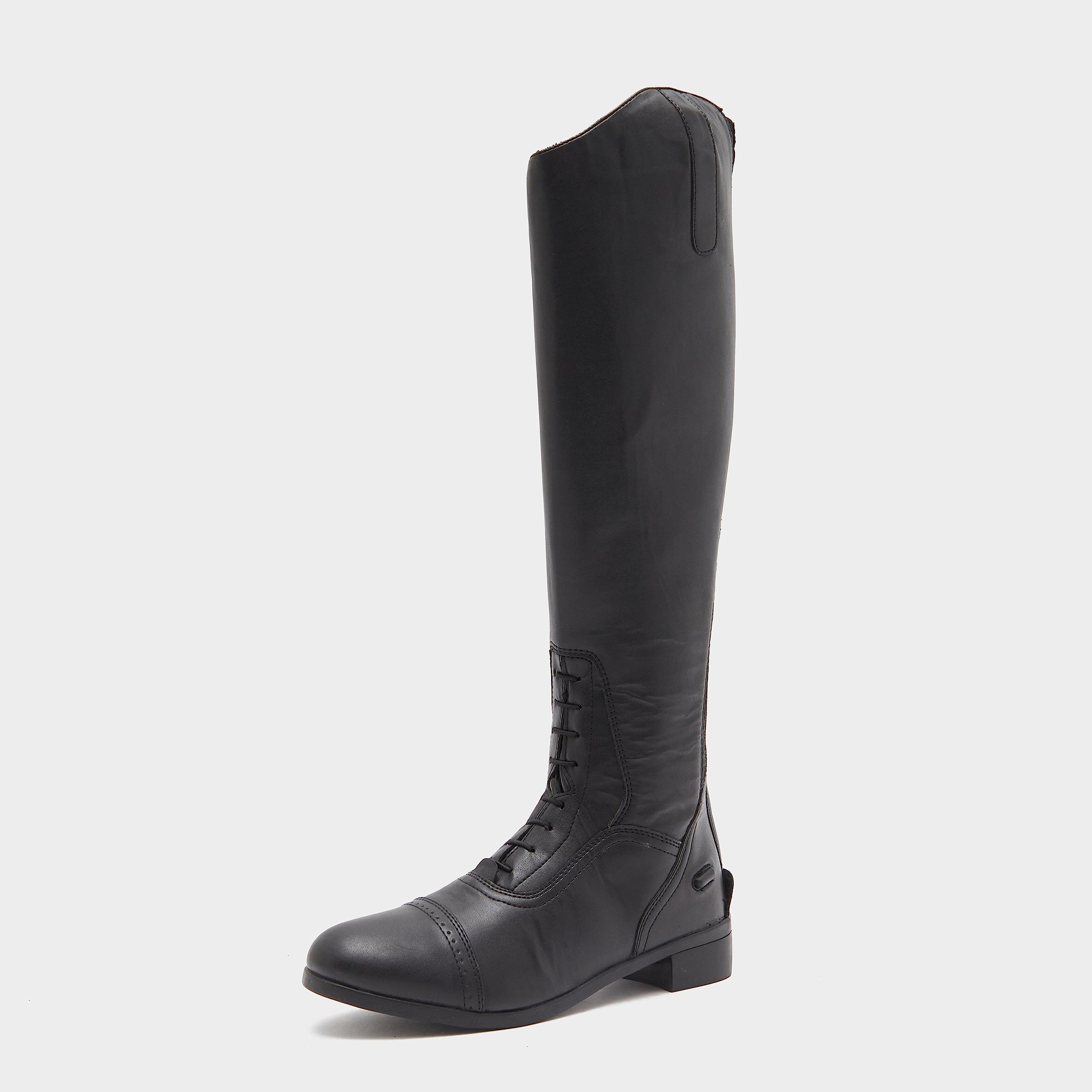 SAXON. Syntovia Tall Field Boots, Black, L7.5 Wide Regular