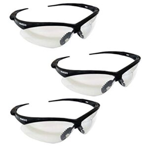 3000355 clr af w/blk fr.nemesis safety glasses w/lanyard