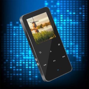 144gb mp3 player - with bluetooth 5.2-18 soothing sounds hifi sound shuffle single loop fm radio built-in hd speaker voice recorder mini design ideal for sport-1