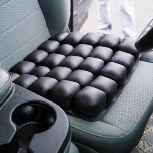 Air Seat Innovations Seat Cushion: Office Chair, Wheelchair, Car or Truck Driver Seat Pad - Lower Back, Coccyx and Sciatica Pain Relief, 18” x 16”