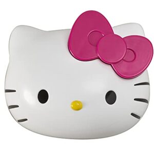 DecoSet® Hello Kitty Style Cake Topper, 4-Piece Decoration Set with Surprise Inside, Bow Stamp and Sticker Sheets for Hours of Fun After the Birthday Party