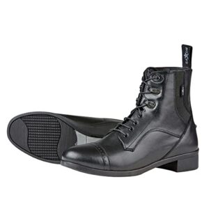 SAXON. Syntovia Lace Paddock Boots, Black, Ladies 8