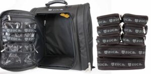 zuca artist backpacks w/utility pouches, mesh pocket, internal pocket & straps (with eight utility pouches)