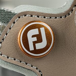 FootJoy Women's Golf Sandals Shoes, tan/Light Grey, 9