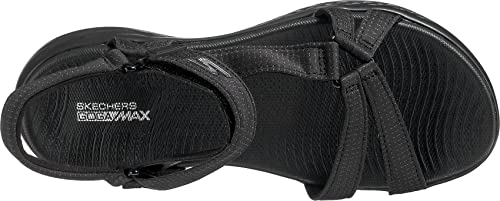 Skechers womens On-the-go 600 - Brilliancy Sport Sandal, Black, 9 US