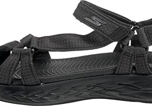 Skechers womens On-the-go 600 - Brilliancy Sport Sandal, Black, 9 US