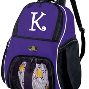 Broad Bay Personalized Soccer Backpack or Personalized Volleyball Bag Purple