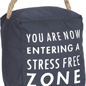 Pavilion Gift Company Stress Free Zone Door Stopper Black 5" x 6"