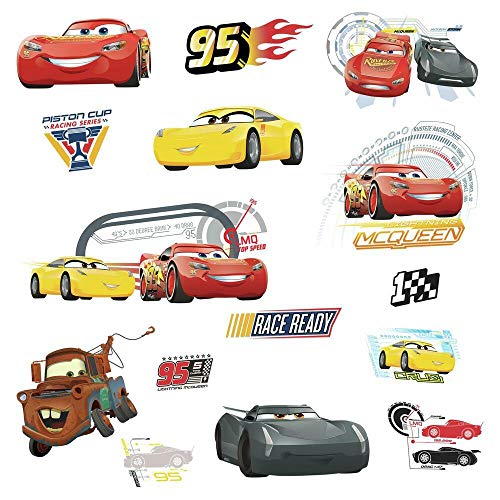 RoomMates Disney Pixar Red Cars 3 Peel and Stick Wall Decals by RoomMates, RMK3353SCS