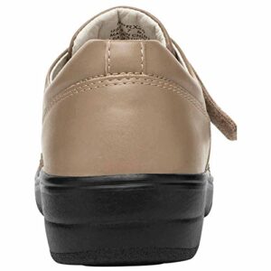 Propét Women's Olivia Oxford Flat, Taupe