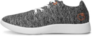 lemouton classic women's wool shoe | comfortable lightweight | walking lace up sneaker [ dark grey/us women's 7]