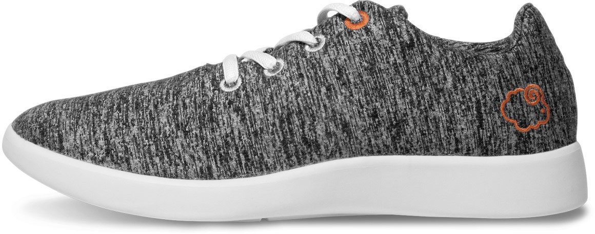 LeMouton Classic Women's Wool Shoe | Comfortable Lightweight | Walking Lace Up Sneaker [ Dark Grey/US Women's 7]