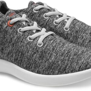 LeMouton Classic Women's Wool Shoe | Comfortable Lightweight | Walking Lace Up Sneaker [ Dark Grey/US Women's 7]